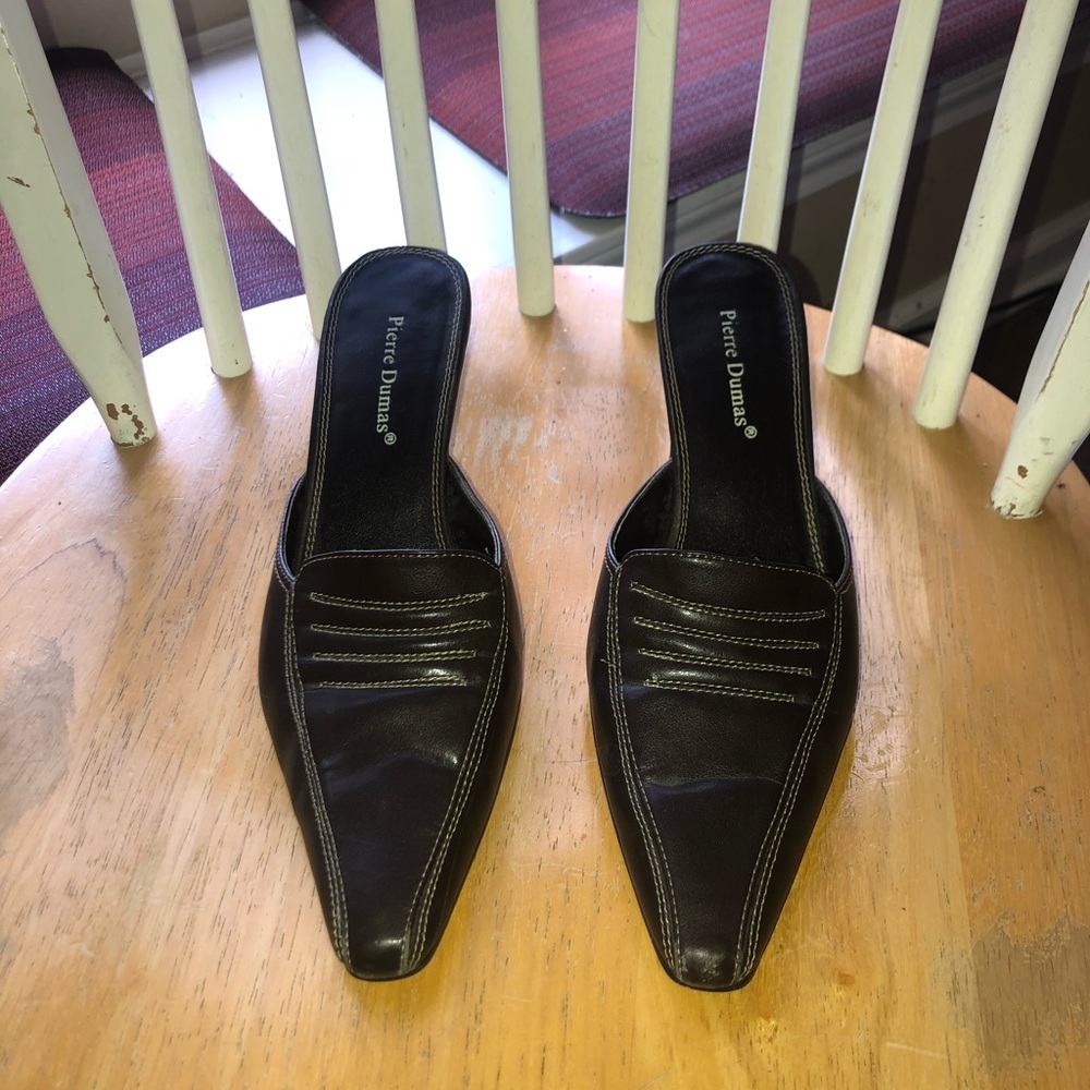 Pierre Dumas Leather Heels